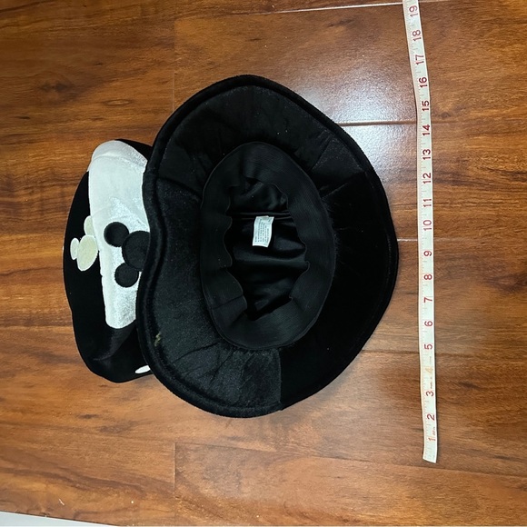 Disney Parks Mad Hatter Mickey Mouse Top Hat Halloween Black White HTF main image 6